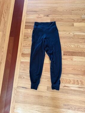 lululemon athletica Black joggers with Ribbed Ankles